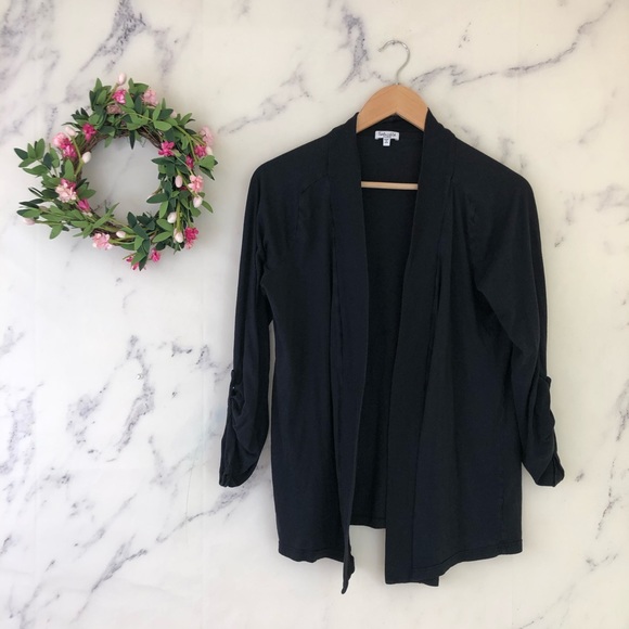 Splendid Sweaters - Splendid Open Front Cardigan in Black